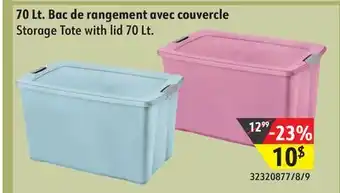 Hart Storage Tote with lid 70 Lt offer