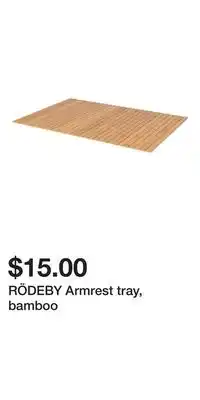 IKEA RÖDEBY Armrest tray, bamboo offer
