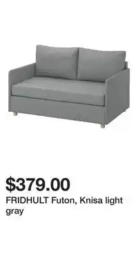 IKEA FRIDHULT Futon, Knisa light gray offer