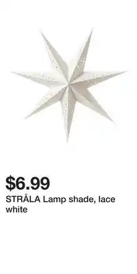 IKEA STRÅLA Lamp shade, lace white offer