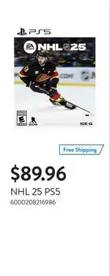 Walmart NHL 25 PS5 offer