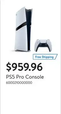 Walmart PS5 Pro Console offer