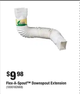 Home Depot Flex-A-Spout Downspout Extension offer