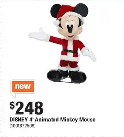 Home Depot DISNEY 4' Animated Mickey Mouse offer