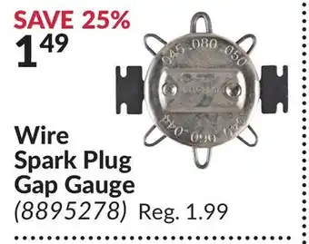 Princess Auto Wire Spark Plug Gap Gauge offer