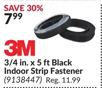 Princess Auto 3/4 in. x 5 ft Black Indoor Strip Fastener offer