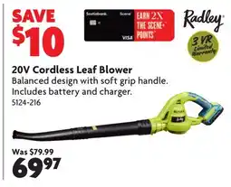 Home Hardware 20V Cordless Leaf Blower offer