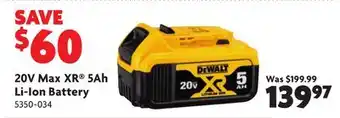 Home Hardware 20V Max XR 5Ah Li-Ion Battery offer