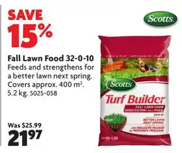 Home Hardware Fall Lawn Food 32-0-10 offer