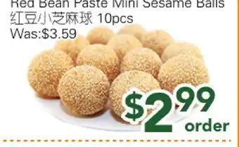 Ample Food Market Red Bean Paste Mini Sesame Balls offer