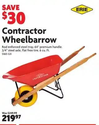 Home Hardware Contractor Wheelbarrow offer
