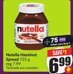 Chalo FreshCo Nutella Hazelnut Spread 725 g offer