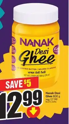 FreshCo Nanak Desi Ghee 800g offer