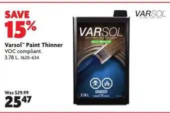 Home Hardware Varsol Paint Thinner offer