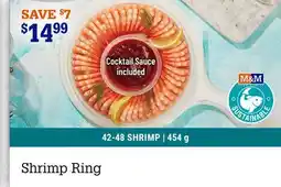 M & M Food Market Shrimp Ring offer