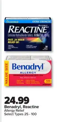 PharmaChoice Benadryl, Reactine Allergy Relief offer
