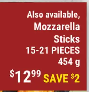 M & M Food Market Mozzarella Sticks offer