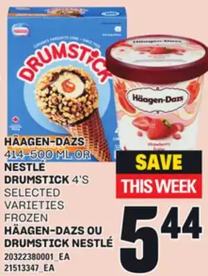 Independent City Market HÄAGEN-DAZS 414-500 ML OR NESTLÉ DRUMSTICK 4'S offer