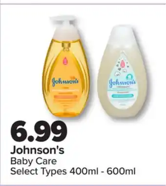 PharmaChoice Johnson's Baby Care offer