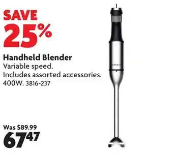 Home Hardware Handheld Blender offer