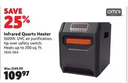 Home Hardware Infrared Quartz Heater offer