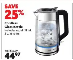 Home Hardware Cordless Glass Kettle offer