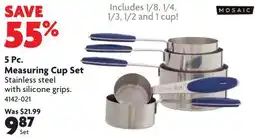 Home Hardware 5 Pc. Measuring Cup Set offer