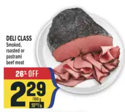 Marché Adonis DELI CLASS Smoked, roasted or pastrami beef meat offer