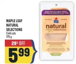Marché Adonis MAPLE LEAF NATURAL SELECTIONS Cold cuts offer