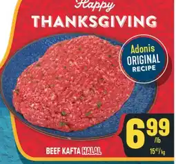 Marché Adonis BEEF KAFTA HALAL offer