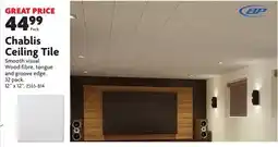Home Hardware Chablis Ceiling Tile offer