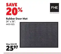 Home Hardware Rubber Door Mat offer