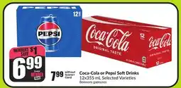 FreshCo Coca-Cola or Pepsi Soft Drinks 12x355 mL Selected Varieties offer