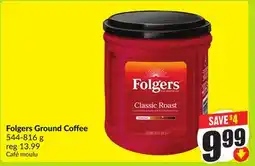 FreshCo Folgers Ground Coffee 544-816 g offer