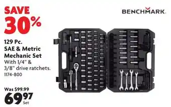 Home Hardware 129 Pc SAE Metric Mechanic Set offer
