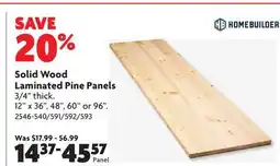 Home Hardware Solid Wood Laminated Pine Panels offer