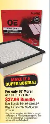 PartSource OE Air Filter offer