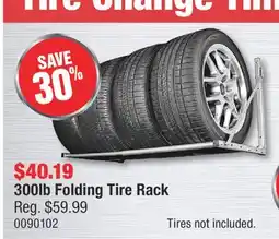 PartSource 300lb Folding Tire Rack offer
