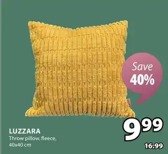 JYSK LUZZARA Throw Pillow, fleece offer