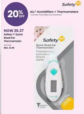 Babies 'R' Us Safety 1st Quick Read Ear Thermometer offer
