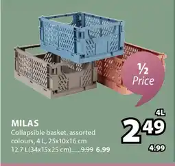JYSK MILAS Collapsible basket offer