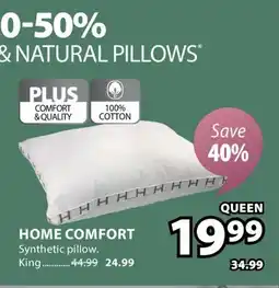 JYSK HOME COMFORT Synthetic Pillow offer