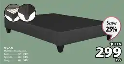 JYSK UVAN Mattress foundation offer