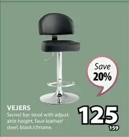 JYSK VEJERS Swivel bar stool offer