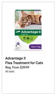 Petvalu Advantage II Flea Treatment for Cats offer