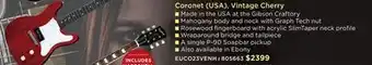 Long & McQuade Epiphone Coronet (USA), Vintage Cherry offer