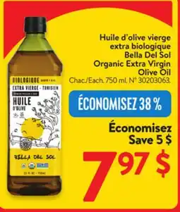 Walmart Bella Del Sol Organic Extra Virgin Oil offer