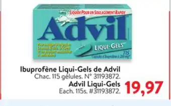 Walmart Advil Liquid Gels offer