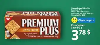 Walmart Premium Plus Whole Wheat Crackers offer