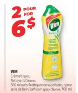 Familiprix VIM Cream, Cleaner,500 ml or bathroom spray cleaner, 700 ml offer